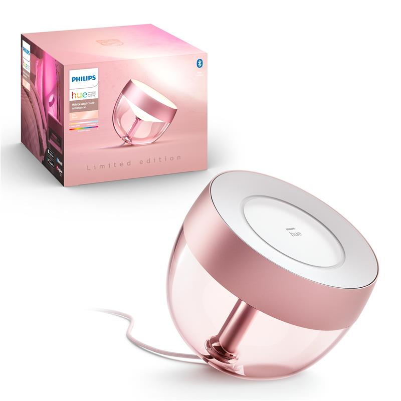 Настольная лампа Philips Hue Iris, 2000K-6500K, Color, Bluetooth, димируемая, розовая