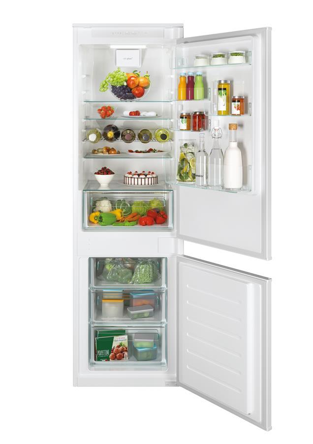 Встр. холодильник с мороз. камерой CANDY CBL3518FUA, 177х54.5х54см, 2 дв., Х- 190л, М- 73л, A++, NF, Белый