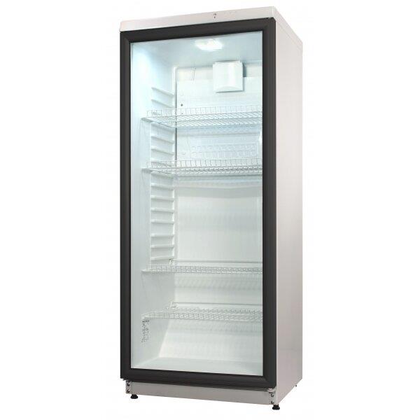 Холодильная витрина SNAIGE CD29DM-S302S, 145х60х60см, 1 дв.,290л, E, ST, Полок - 4;, Бут.- 126шт, Белый