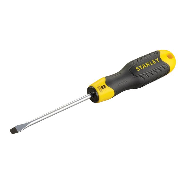 Отвертка Stanley "Cushion Grip" (-) Sl  5,0 мм 100мм (блистер)