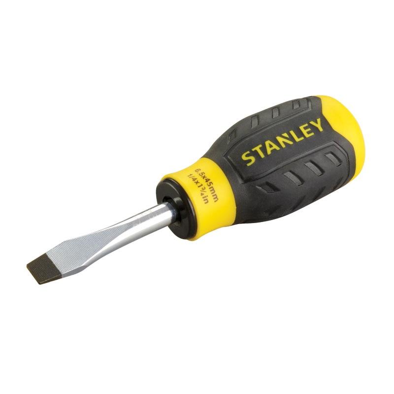 Отвертка Stanley "Cushion Grip" шлицевая SL6,5x45мм