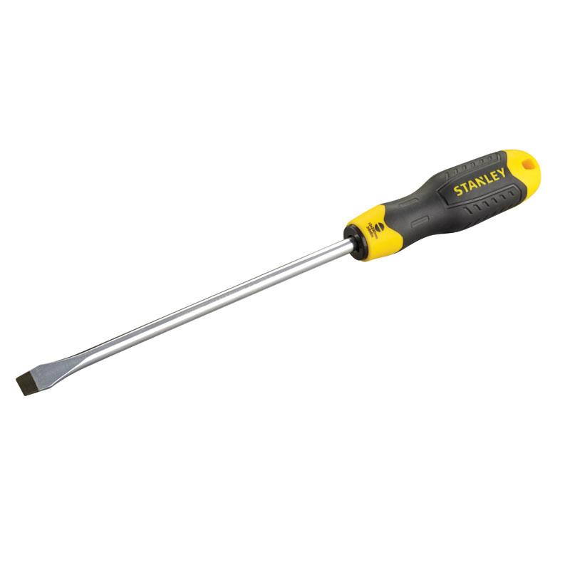 Отвертка Stanley "Cushion Grip" (-) Sl  6.5 мм 150мм (блистер)