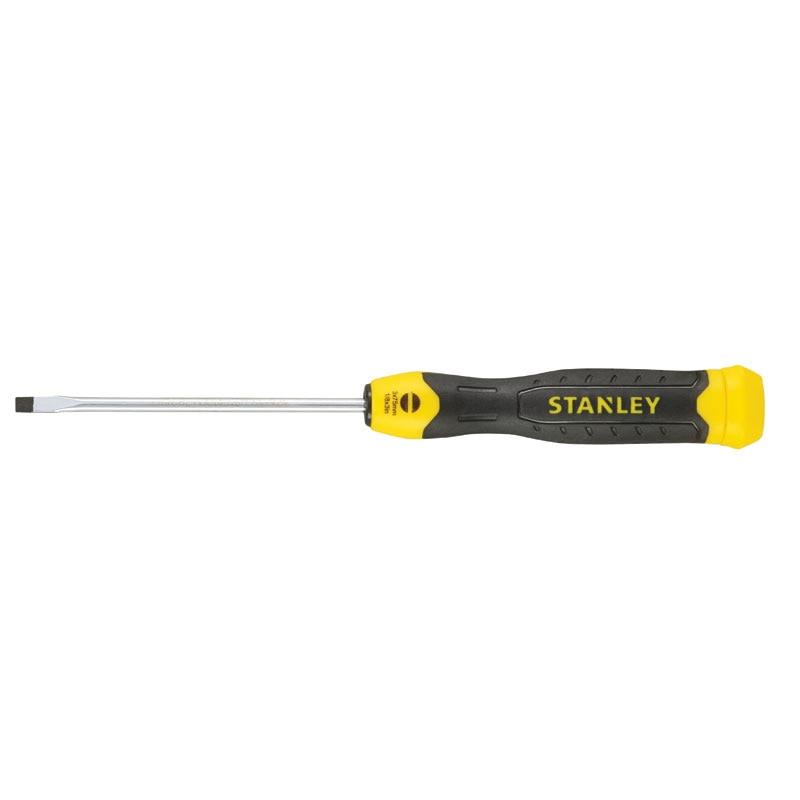 Отвертка Stanley "Cushion Grip" шлицевая SL3x75мм