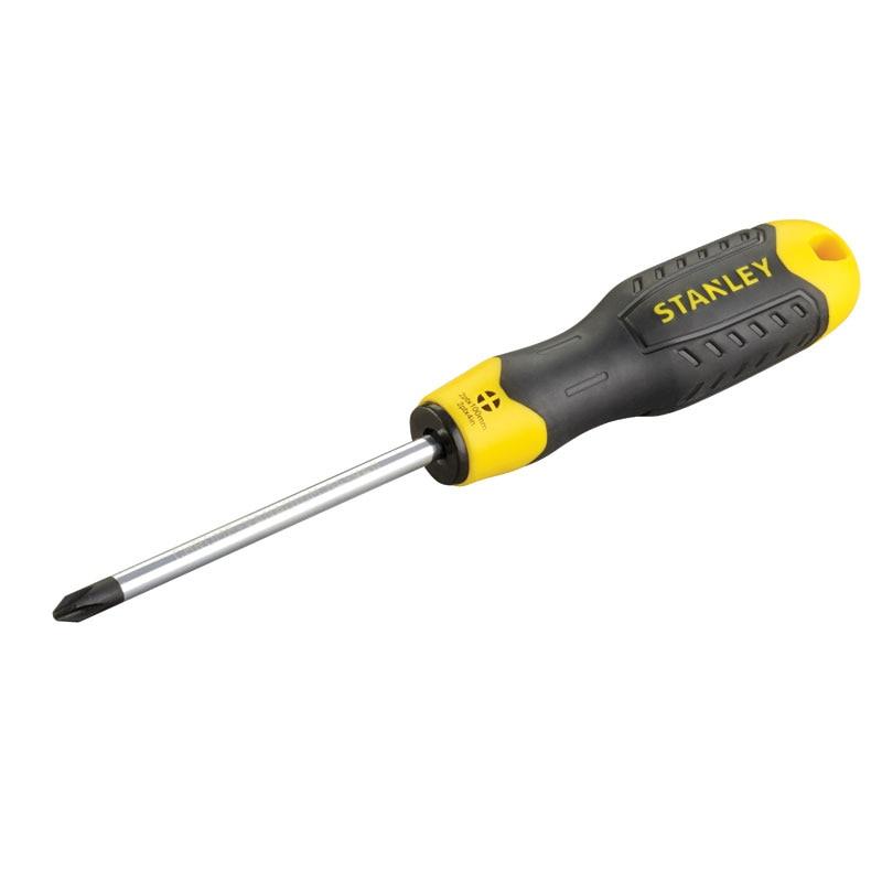 Отвертка крестовая Stanley, Cushion Grip, PH1 x 75мм