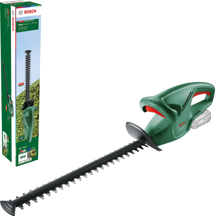 Кущоріз акумуляторний Bosch EasyHedgeCut 18-45 18В лезо 45см крок різу 15мм 3.02кг без АКБ та ЗП