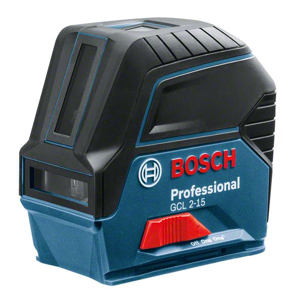 Нівелір лазерний Bosch Professional GCL 2-15 до 15м ±0.3мм/м червоний промінь + RM1 + BM3 clip + кейс 0.5кг