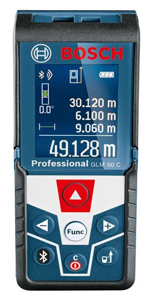 Дальномер лазерный Bosch GLM 50 C, Bluetooth, ±1.5 мм, 0.05-50 м, 0-360°, синий