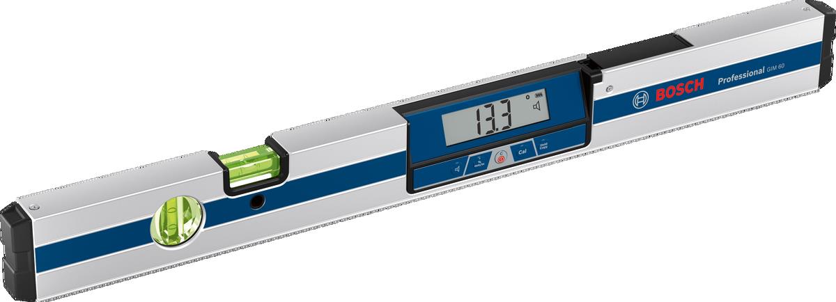 Нахиломір цифровий Bosch Professional GIM60, 60см, кут±0,05°, 2 капсули, алюмінієвий корпус, чохол