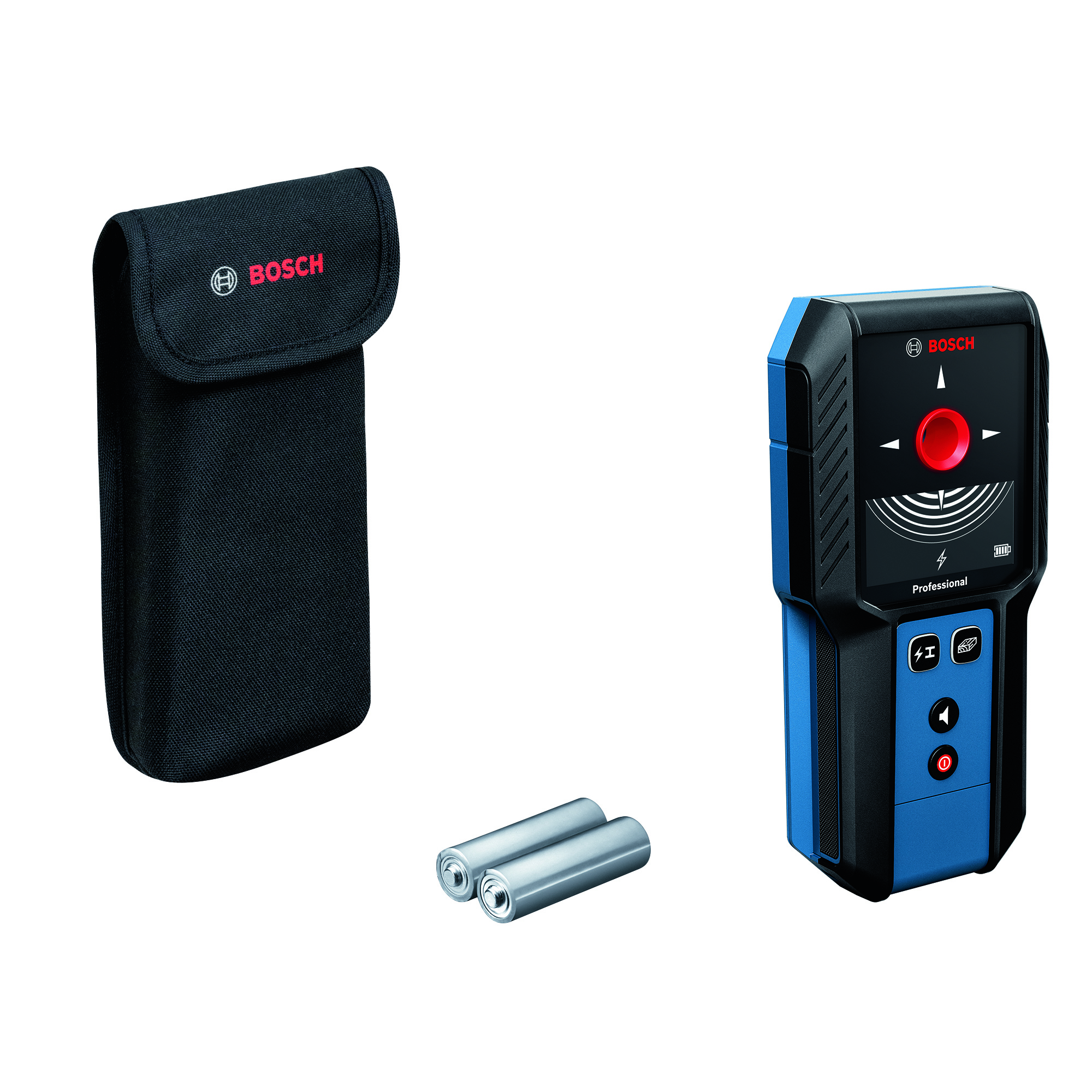 Детектор акумуляторний Bosch Professional GMS 120-27, до 120мм, 2ААх1.5В, IP54, чохол, 0.24кг