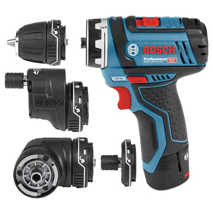 Шуруповерт-дрель Bosch GSR 12V-15 FC, 12В, 2х2.0Ач