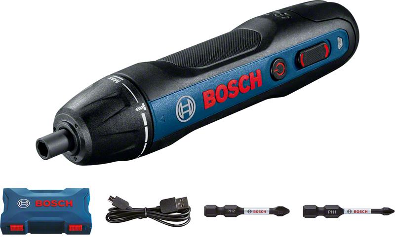 Шуруповерт Bosch GO 2, 3.6V, момент 5 Нм, шуруп до 5 мм, 0.89 кг