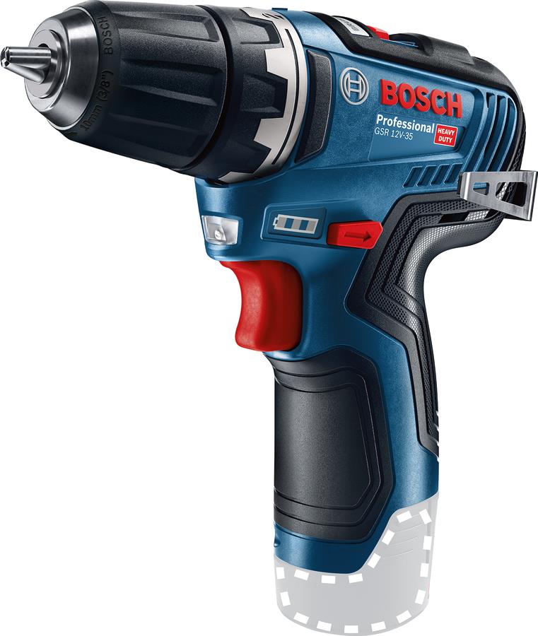 Шурупокрут-дриль акумуляторний Bosch Professional GSR 12V-35 12В 20·35Нм 460·1750об/хв 0.75кг без АКБ та ЗП