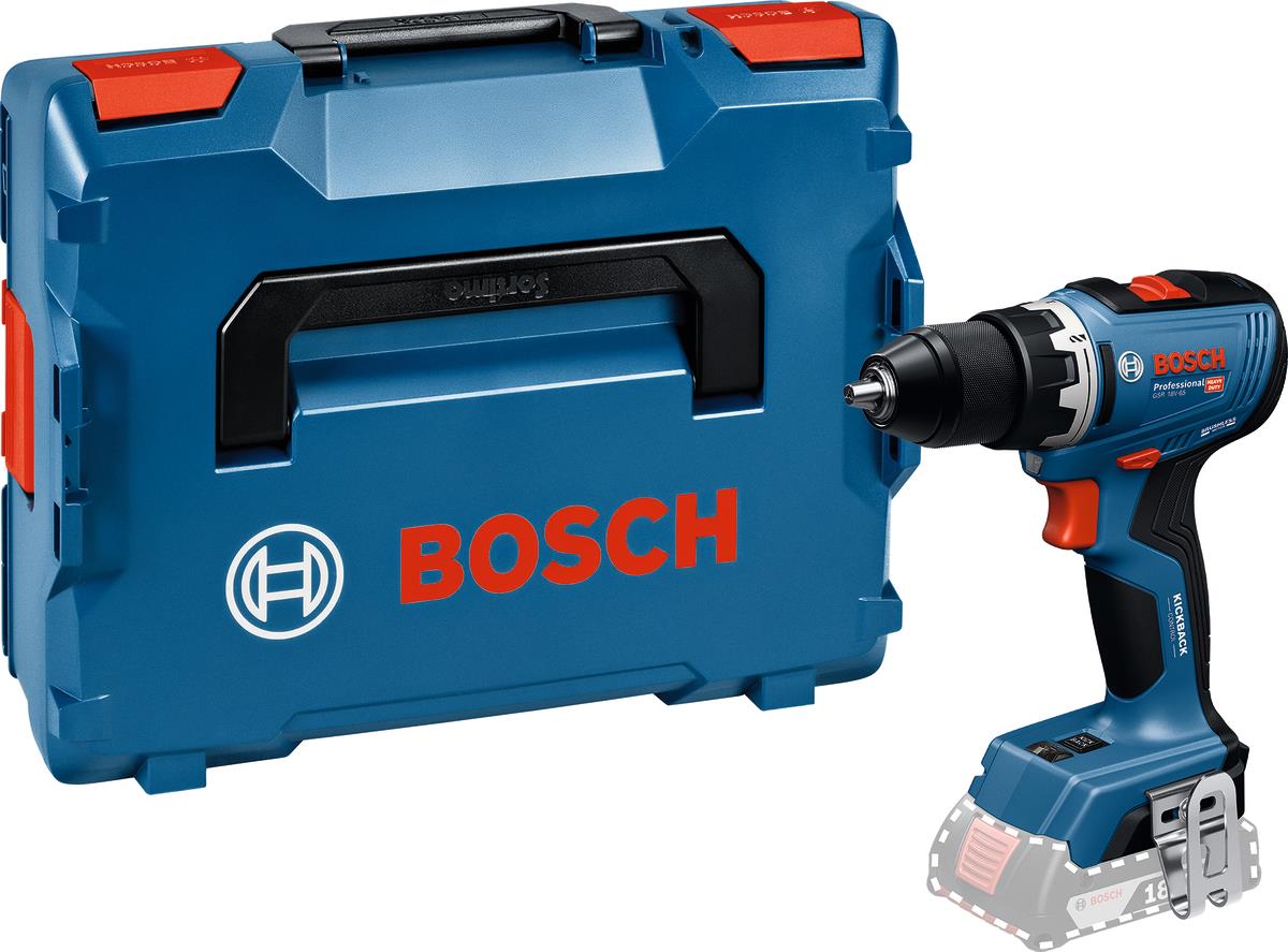 Шурупокрут-дриль акумуляторний Bosch Professional GSR 18V-65 18В 21·55Нм 0-550·0-2100об/хв кейс 1.06кг без АКБ та ЗП