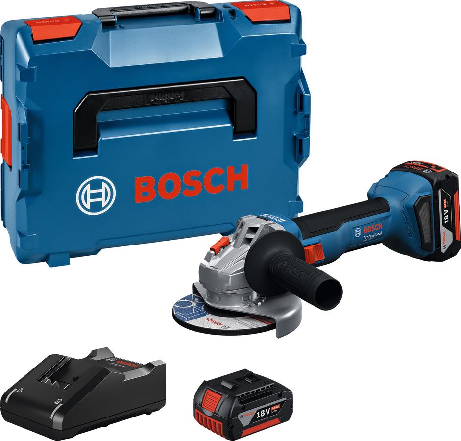 Шліфмашина кутова акумуляторна Bosch Professional GWS 18V-8 125мм 18В 2x5А·год 0-11000об/хв 1.7кг кейс ЗП GAL 18V-40