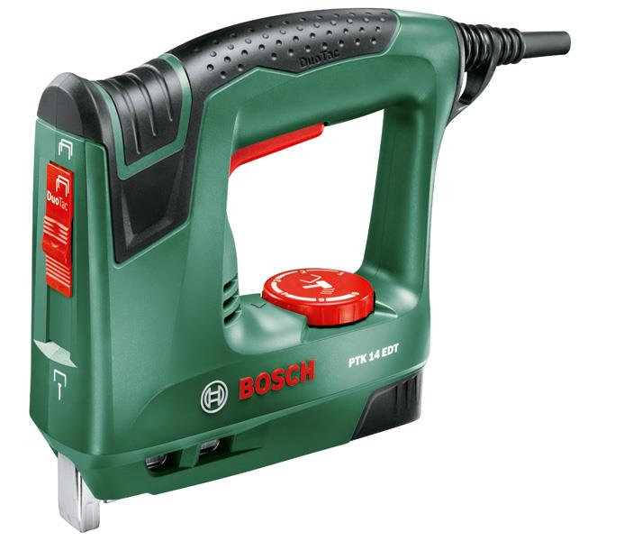 Степлер Bosch PTK 14 EDT, 30 уд/мин, скобы 11.4/ гвозди 14 мм, 1.1 кг