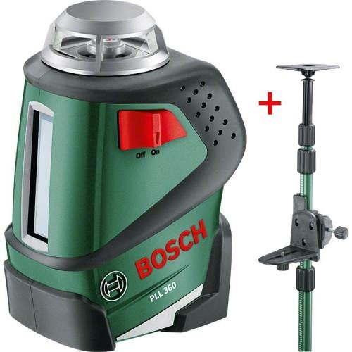 Нивелир лазерный Bosch PLL 360 SET TP 320, +штатив, ± 0.4 мм/м, до 20 м, 0.5 кг