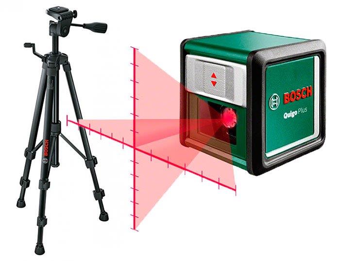 Нивелир лазерный Bosch Quigo Plus, 7м, аллюм.штатив 1.1 м