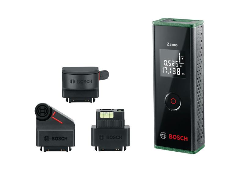 Дальномер лазерный Bosch Zamo SET ± 3 мм, 0.15 – 20 м, + 3 адаптера