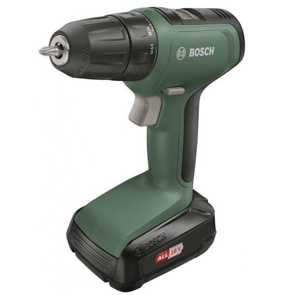 Шуруповерт-дрель Bosch UniversalDrill 18, 18В, 1.5Ач, 24Нм, 440/1450 об/мин, ЗУ, 1.2кг, кейс