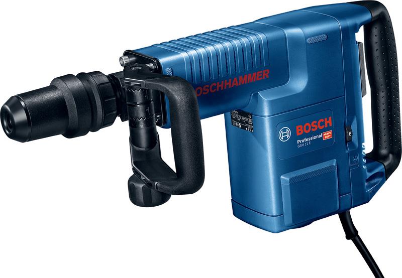 Молоток отбойный Bosch GSH 11E. 1500Вт, 16.8Дж, 900 – 1.890 уд/хв, 10.1 кг, SDS max