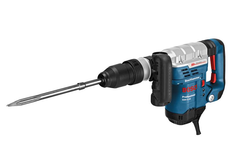 Молоток отбойный Bosch GSH 5 CE, 1150Вт, 8.3 Дж, 1.300 – 2.900 уд/хв, 6.2 кг