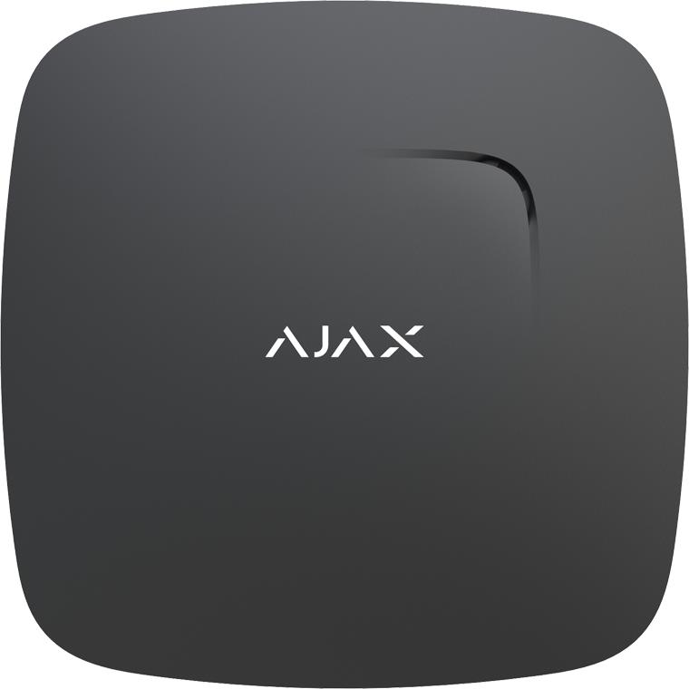 Датчик диму і чадного газу Ajax FireProtect Plus, Jeweler, бездротовий, чорний
