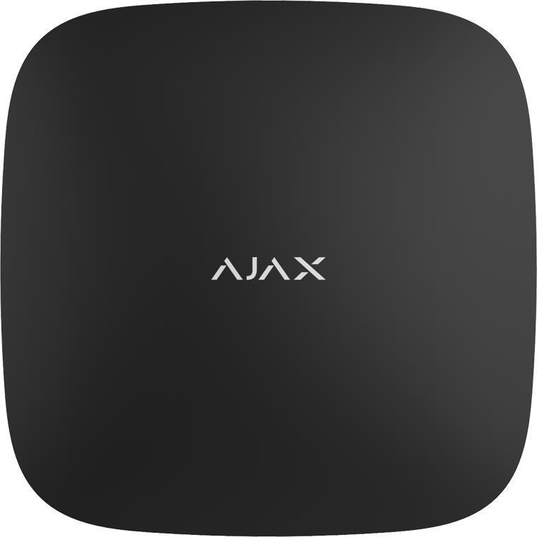 Інтелектуальна охоронна централь Ajax Hub 2 Plus, gsm, ethernet, wi-fi, jeweller, бездротова, чорний