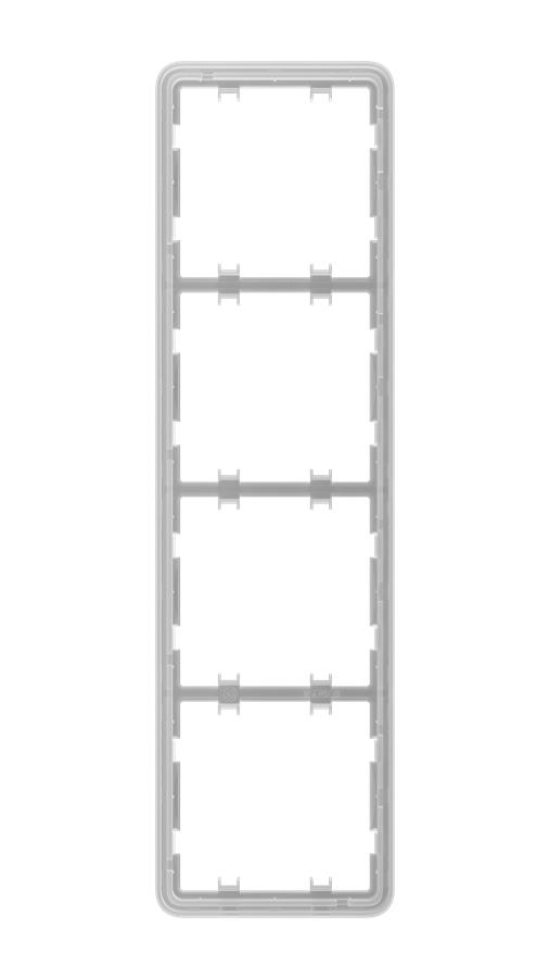 Рамка для вимикача на 4 секції Ajax Frame 4 seats for LightSwitch Vertical