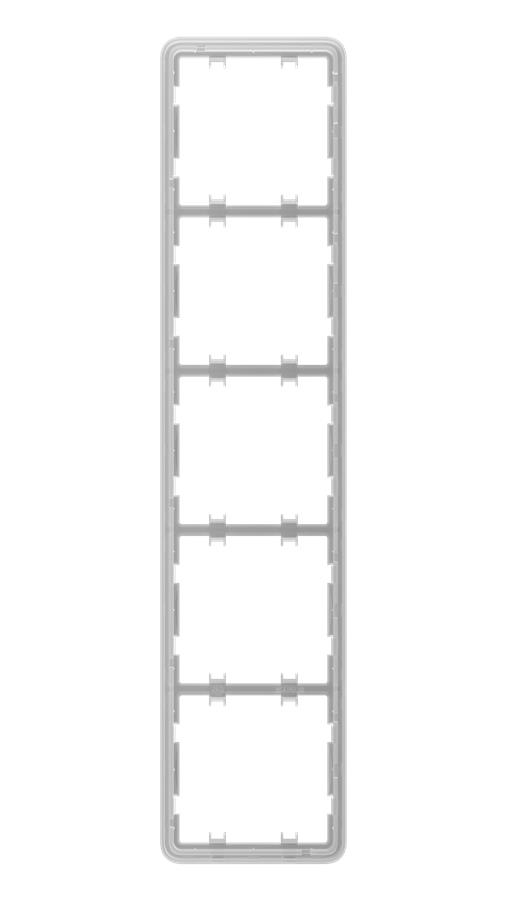 Рамка для вимикача на 5 секції Ajax Frame 5 seats for LightSwitch Vertical