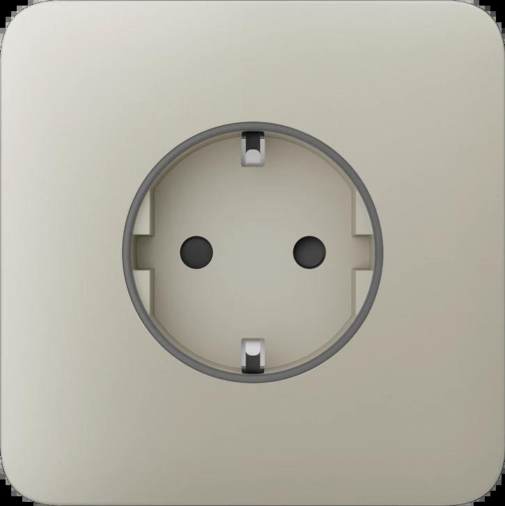 Передня панель для вбудованої розетки Ajax SoloCover for Outlet Basic, ivory