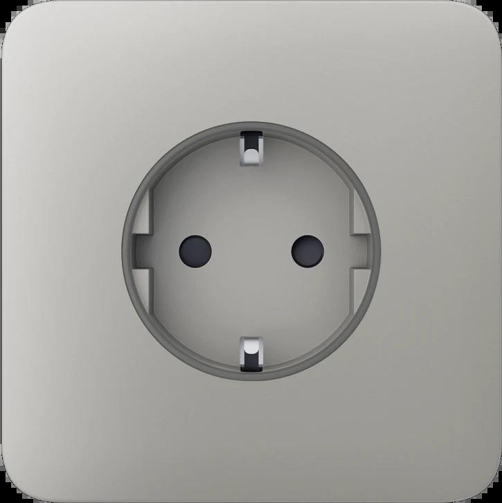 Передня панель для вбудованої розетки Ajax SoloCover for Outlet Basic, oyster