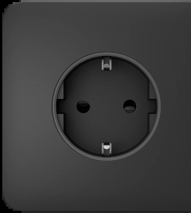 Бічна панель для вбудованої розетки Ajax SideCover for Outlet Basic, graphite