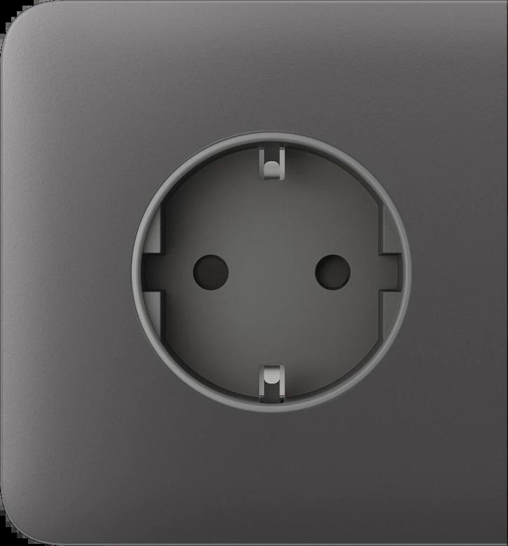 Бічна панель для вбудованої розетки Ajax SideCover for Outlet Basic, grey