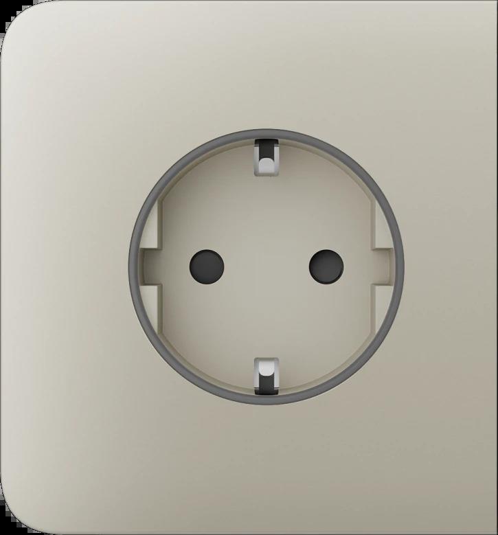 Бічна панель для вбудованої розетки Ajax SideCover for Outlet Basic, ivory