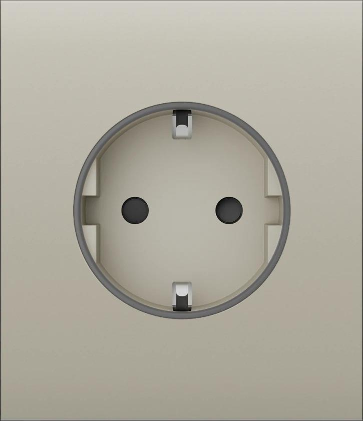 Центральна панель для вбудованої розетки Ajax CenterCover for Outlet Basic, ivory