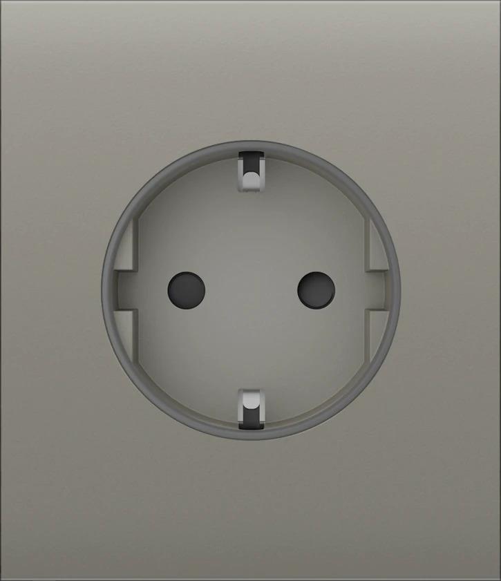 Центральна панель для вбудованої розетки Ajax CenterCover for Outlet Basic, olive