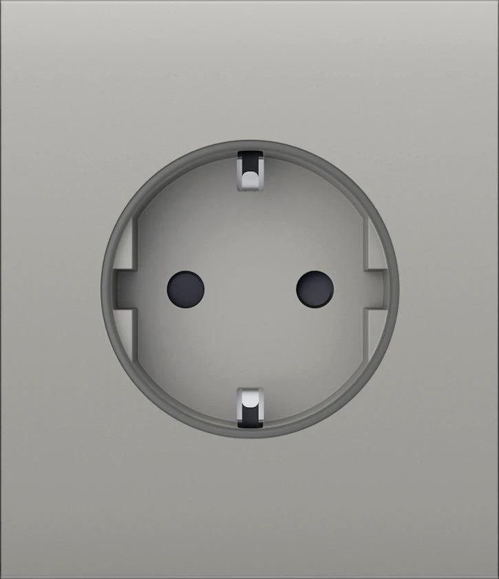 Центральна панель для вбудованої розетки Ajax CenterCover for Outlet Basic, oyster