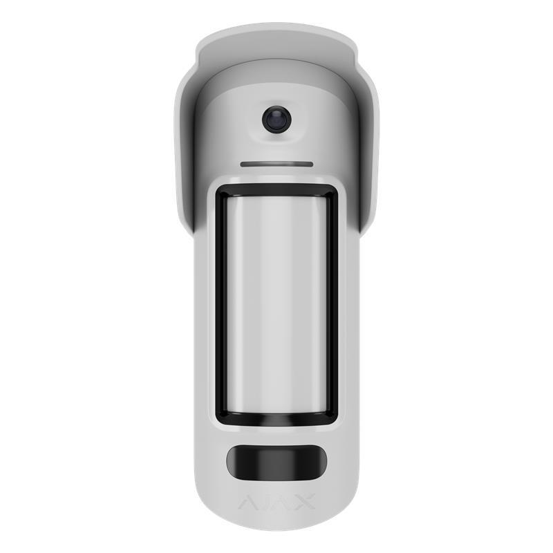 Датчик руху вуличний з можливістю встановлення на висоті Ajax MotionCam Outdoor HighMount, PhOD, Jeweler, бездротовий, білий