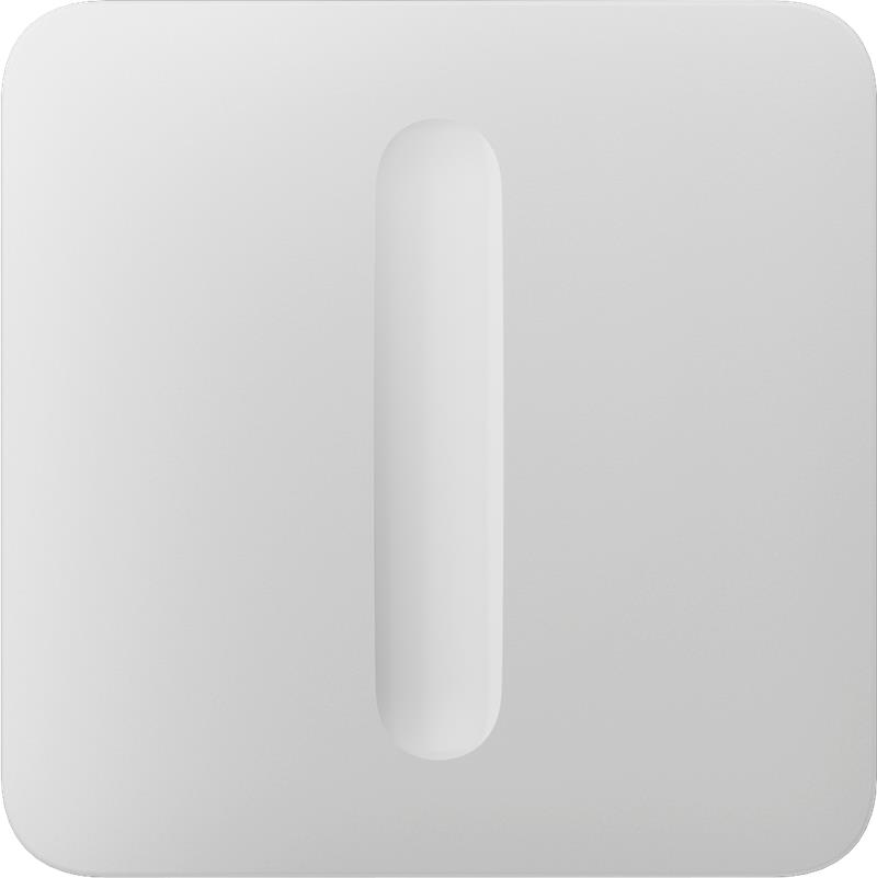 Кнопка для одноклавішного вимикача димера Ajax SoloButton Dimmer 1-gang 2-way for LightSwitch, Jeweler, бездротовий, білий