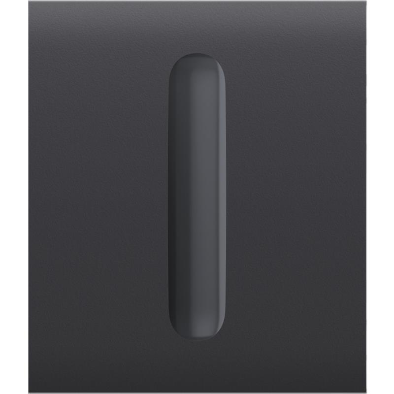 Кнопка центральна для одноклавішного вимикача димера Ajax CenterButton Dimmer 1-gang 2-way for LightSwitch, Jeweler, бездротовий, graphite