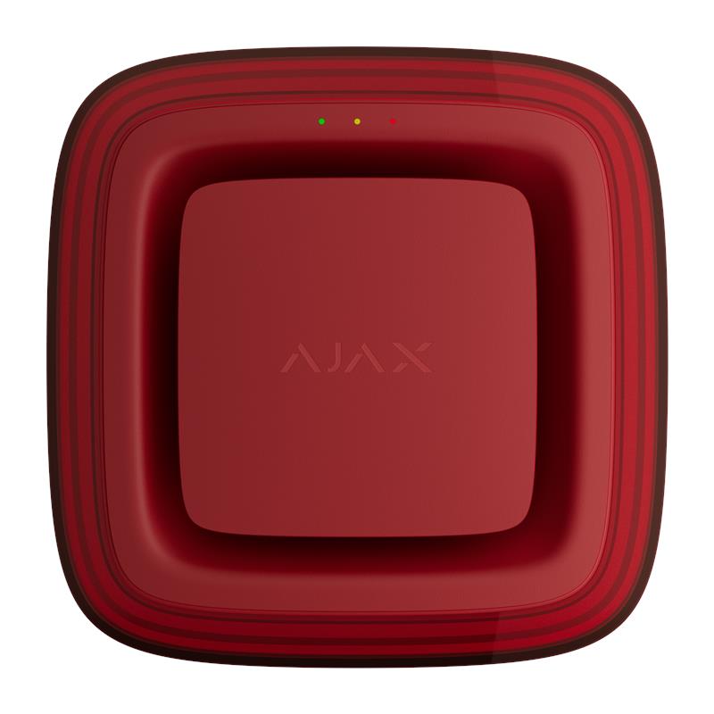 Датчик пожежний світлозвуковий Ajax EN54 FireProtect VAD Sounder red, Jeweller, EN54, бездротовий, червоний