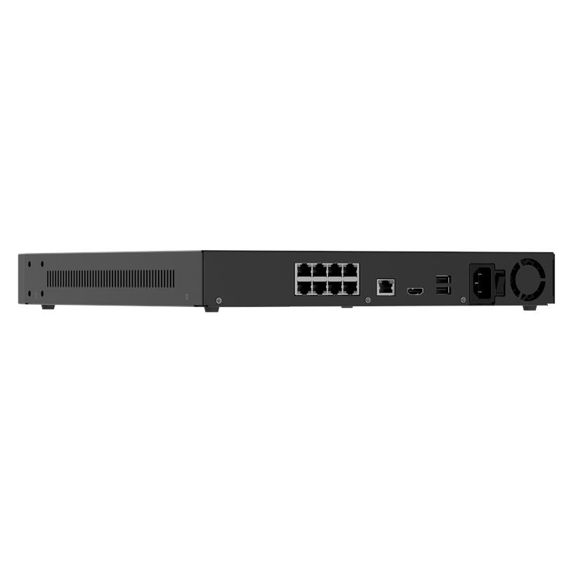 Мережевий відеореєстратор Ajax NVR H2D8PAC 16 black, HDMI 4K, 2 HDD, 8 PoE, 16 каналів, чорний, 140914.122.BL1