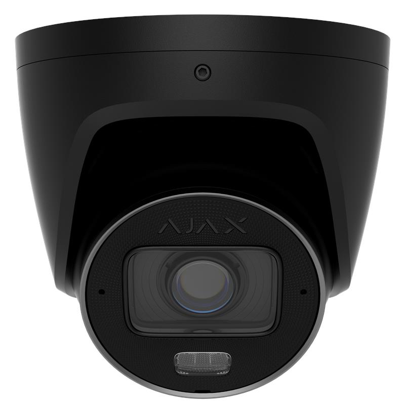 IP-камера дротова Ajax TurretCam HLVF 5 MP Black, 2.8–12 мм, PoE, True WDR, IP67, ІЧ 60 м, LED 40 м, аудіо, кут огляду 31° до 111°, вулична, чорна, 126280.197.BL1
