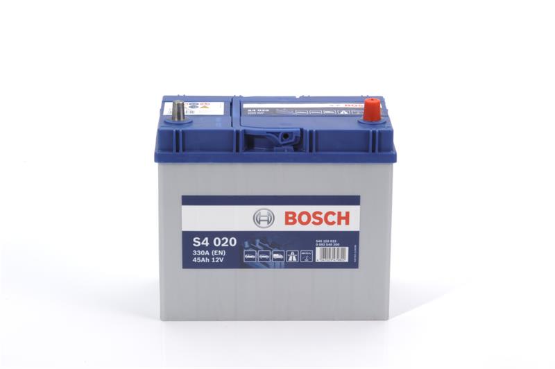 Акумулятор Bosch S4 12В 45А·год 330А R+ тонкий конус (JIS Asia) (0 092 S40 200)