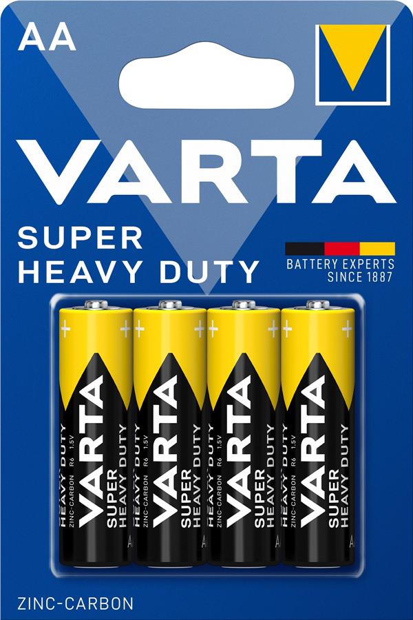 Батарейка Varta Super Heavy Duty вугільно-цинкова AA блістер, 4 шт