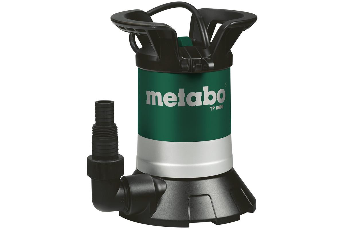 Насос дренажний Metabo TP 6600, 250Вт, 6.6куб/год, висота подачі 6м, занурення до 5м, 5.3кг