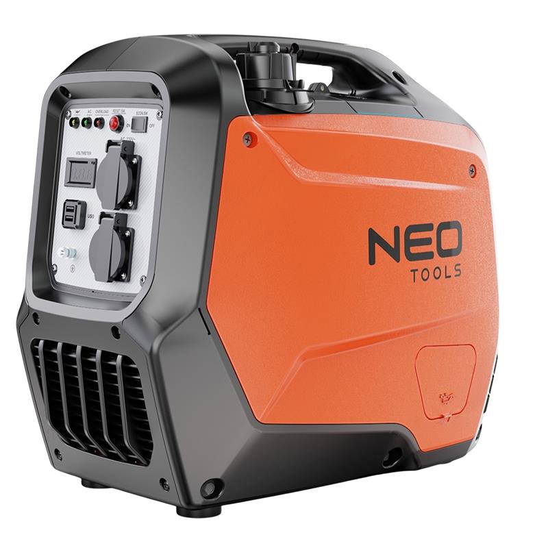 Генератор бензиновий інверторний Neo Tools 230В, 3/3.2кВт, ручний стартер, USB Type C 5, 22кг
