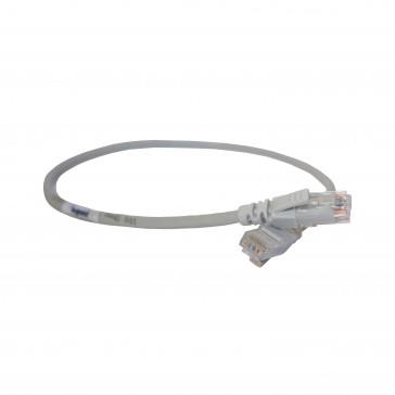 Патч-корд Legrand CAT 5e U-UTP, 0.5 м, AWG 24, PVC, сірий