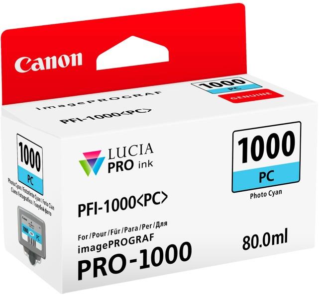 Картридж струменевий Canon PFI-1000PC (Photo Cyan)