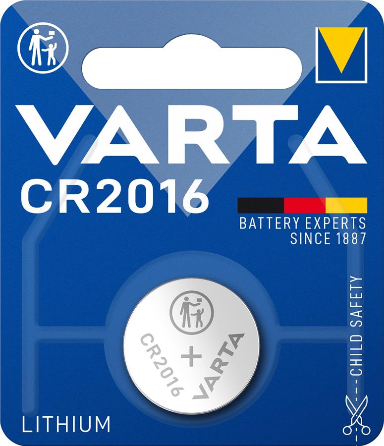 Батарейка Varta літієва CR2016 блістер, 1 шт